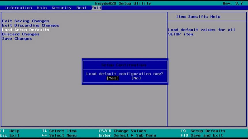 Не загружается компьютер Bios по умолчанию
